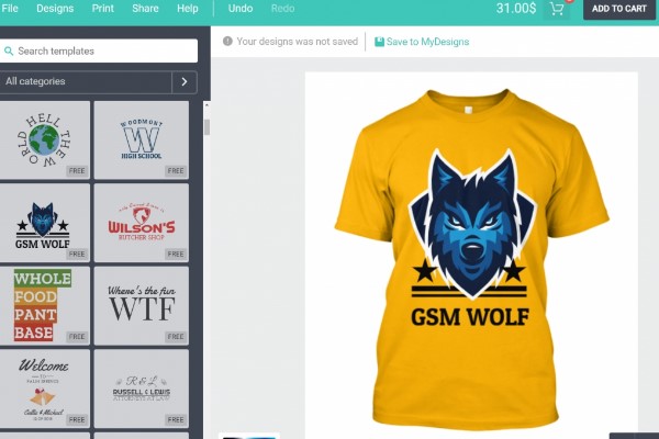 online product designer